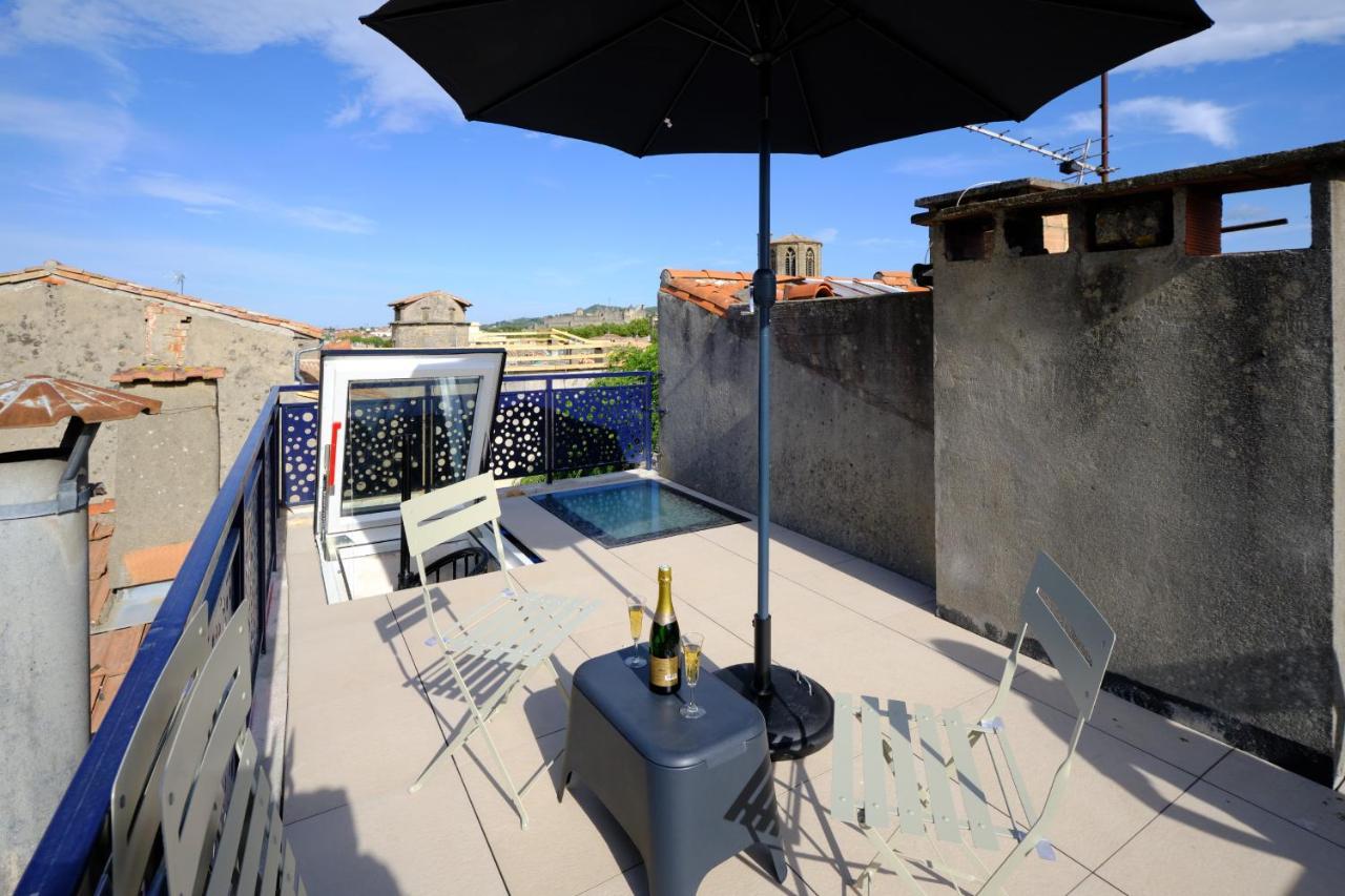 Mon Toit Carcassonnais •Hypercentre •Terrasse •Vue Apartamento Carcassonne Exterior foto