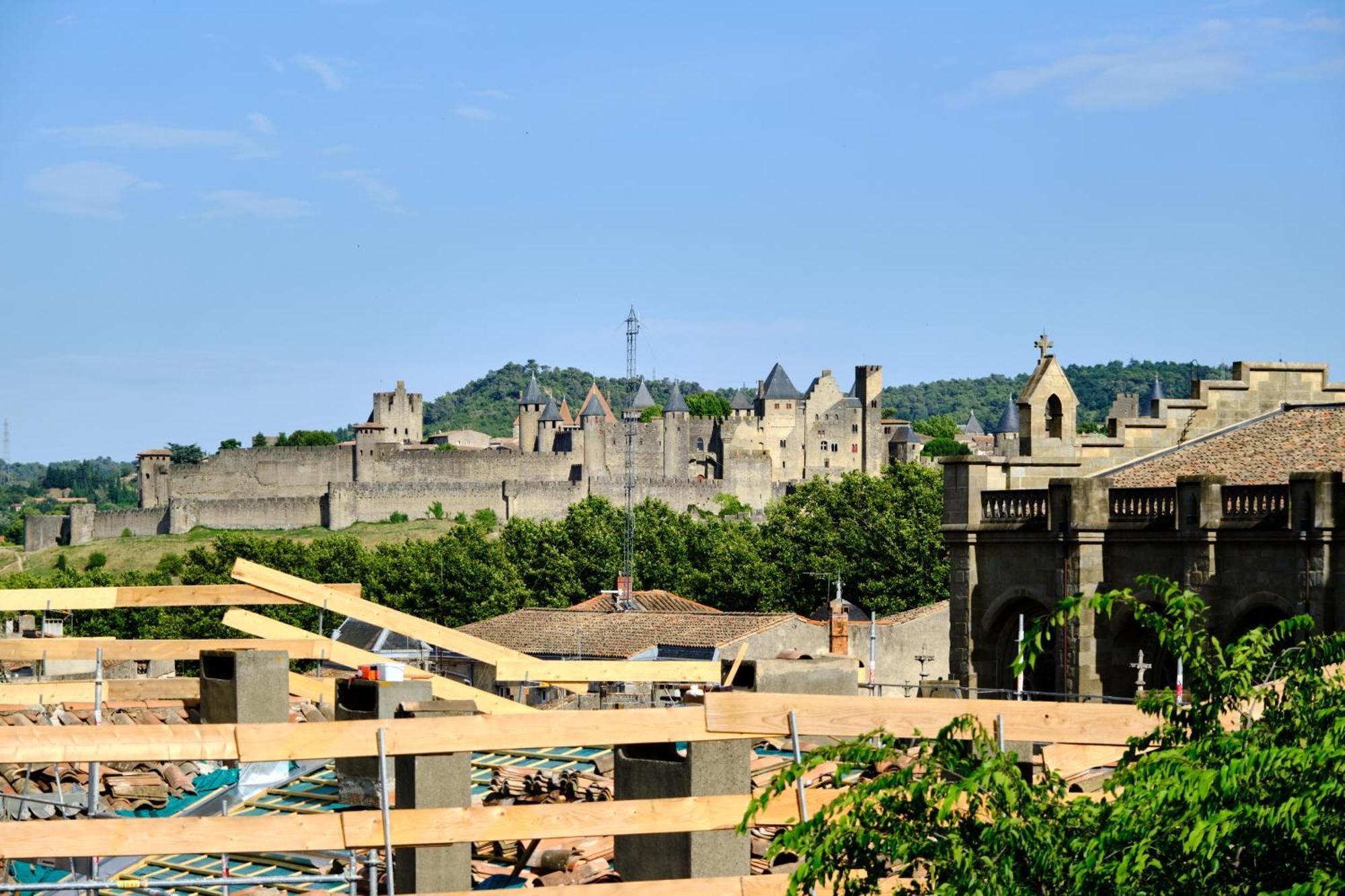 Mon Toit Carcassonnais •Hypercentre •Terrasse •Vue Apartamento Carcassonne Exterior foto
